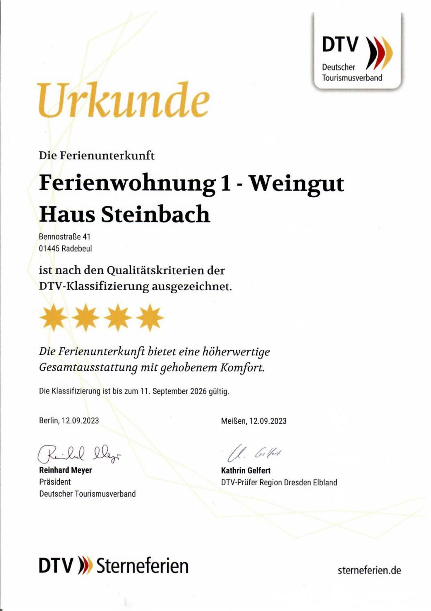 Weingut Haus Steinbach Villa Radebeul Rum bild